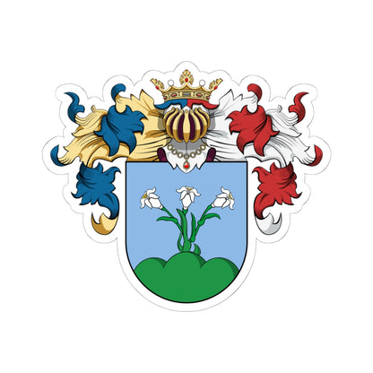 Coa Hungary Family Bodó Ladány (Hungary) (Coat of Arms) STICKER Vinyl Kiss-Cut Decal