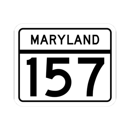 MD Route 157 (Maryland) (Road Sign) STICKER Vinyl Kiss-Cut Decal