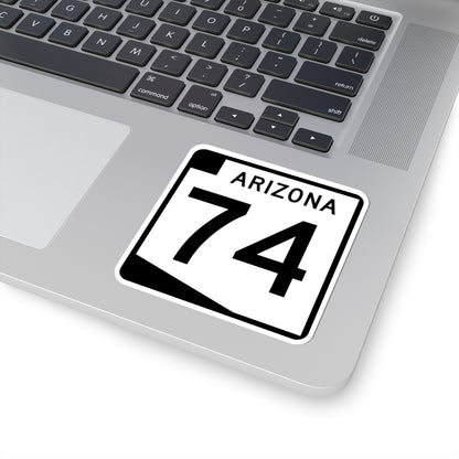 Arizona 74 (Arizona) (Road Sign) STICKER Vinyl Kiss-Cut Decal