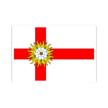 Flag of Yorkshire Flag Institute (England) STICKER Vinyl Kiss-Cut Decal