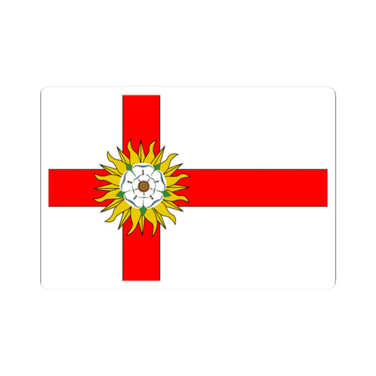Flag of Yorkshire Flag Institute (England) STICKER Vinyl Kiss-Cut Decal