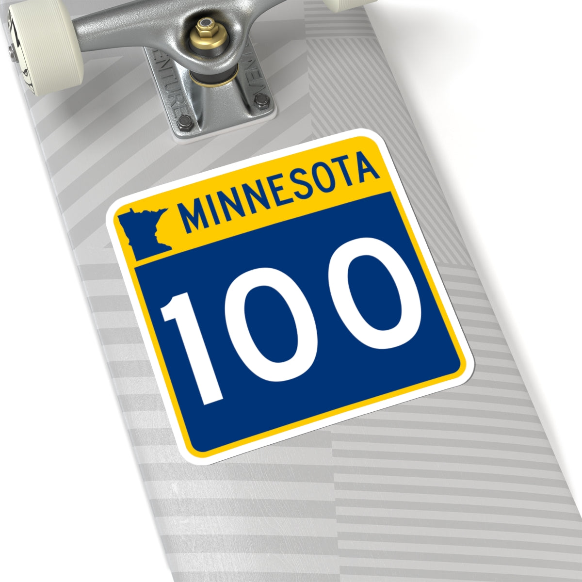 MN-100 (Minnesota) (Road Sign) STICKER Vinyl Kiss-Cut Decal