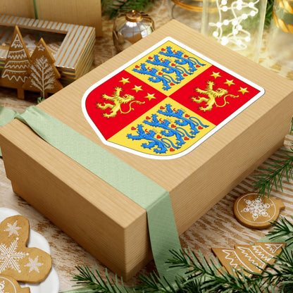 Arms of Henrik Prince Consort of Denmark (Denmark) (Coat of Arms) STICKER Vinyl Kiss-Cut Decal