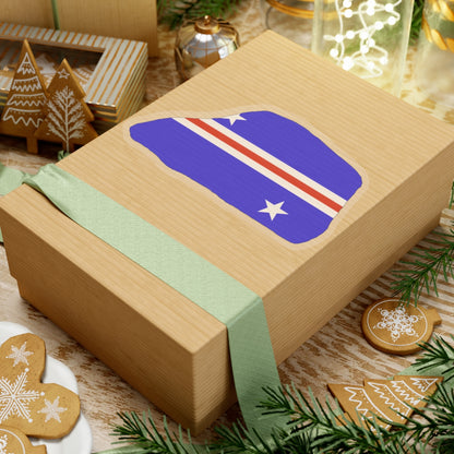 Jarvis Island flag map local (United States) STICKER Vinyl Kiss-Cut Decal