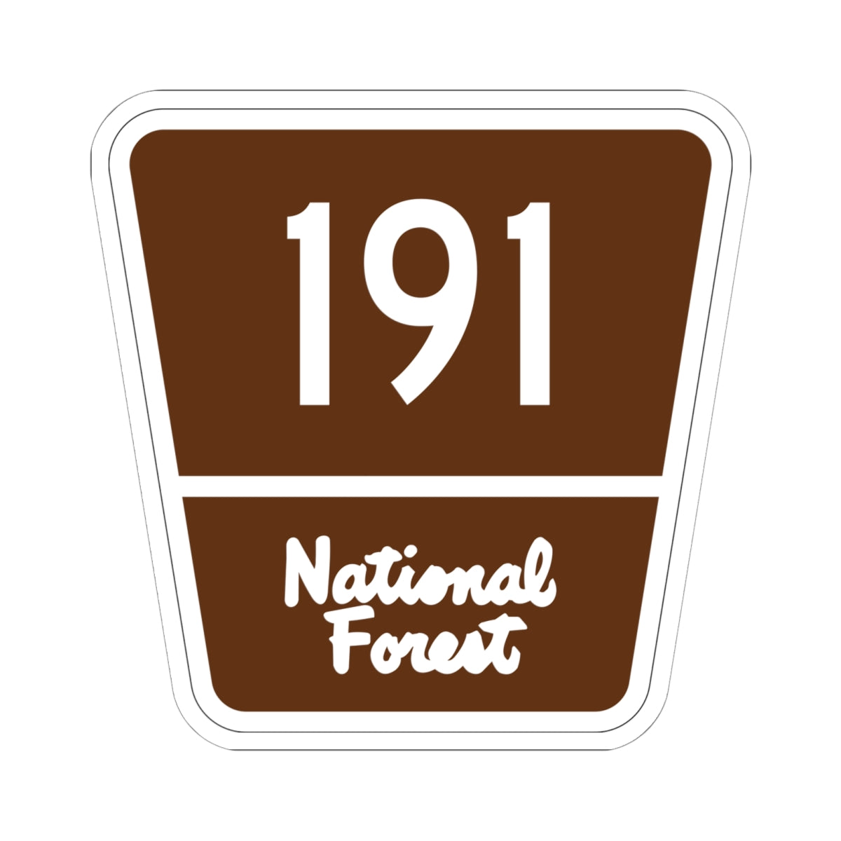Forest Route 191 (Puerto Rico) (Road Sign) STICKER Vinyl Kiss-Cut Decal