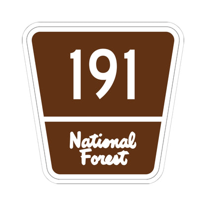 Forest Route 191 (Puerto Rico) (Road Sign) STICKER Vinyl Kiss-Cut Decal