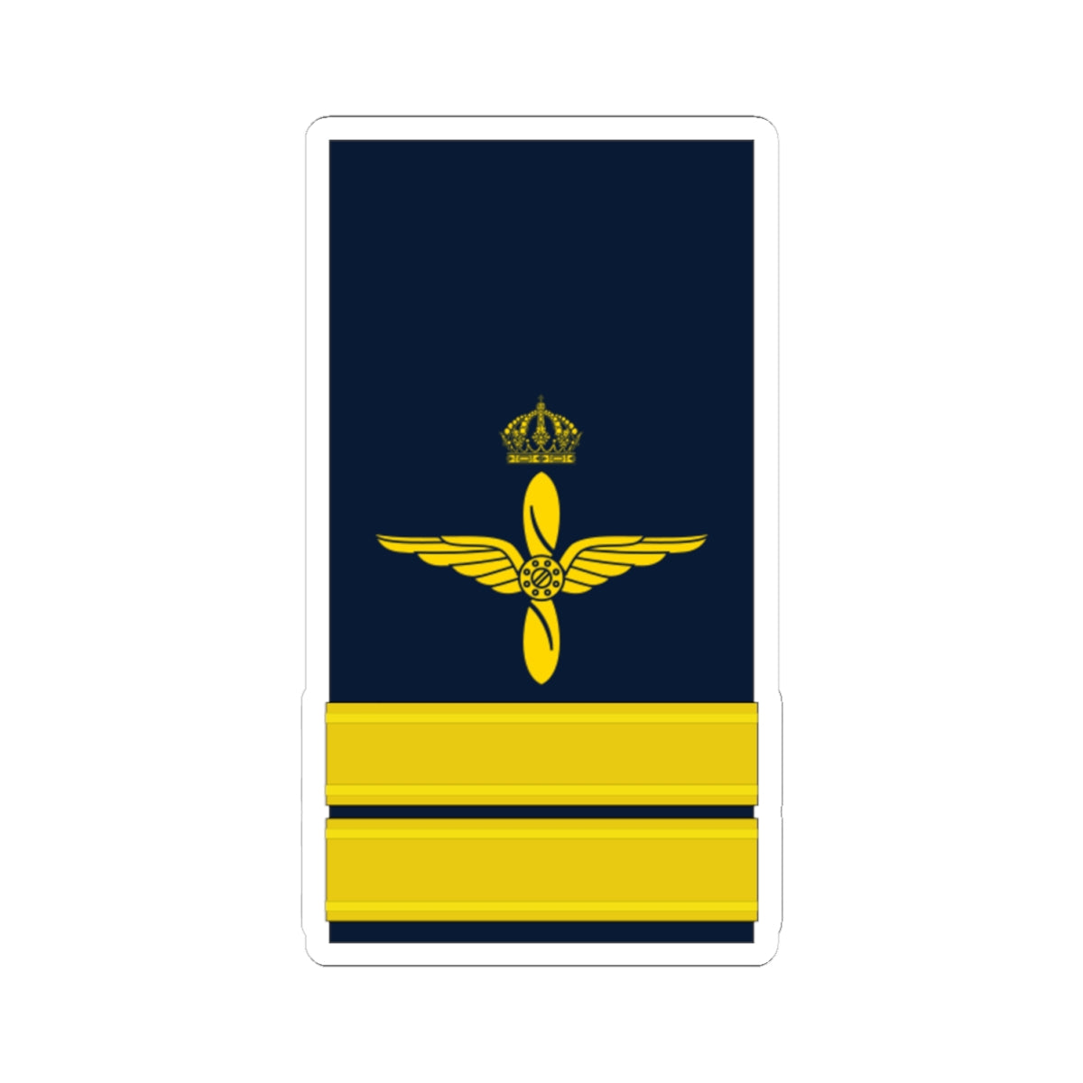 OF 2 Kapten FV hylsa (Sweden) (Military Rank) STICKER Vinyl Kiss-Cut Decal