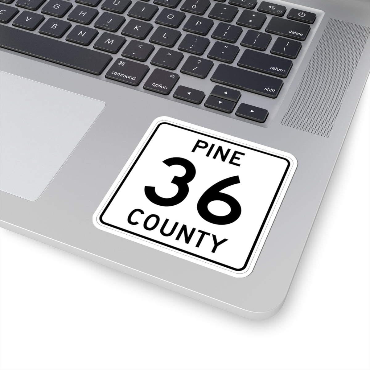 Pine County Route 36 MN (Minnesota) (Road Sign) STICKER Vinyl Kiss-Cut Decal