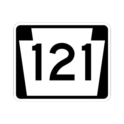 PA-121 (Pennsylvania) (Road Sign) STICKER Vinyl Kiss-Cut Decal