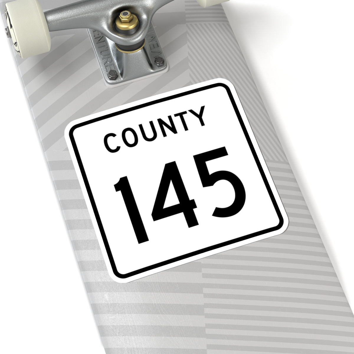 County 145 square (Minnesota) (Road Sign) STICKER Vinyl Kiss-Cut Decal