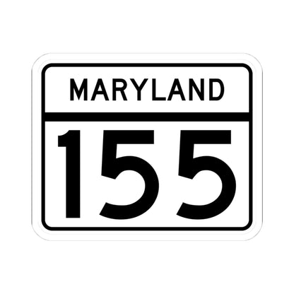 MD Route 155 (Maryland) (Road Sign) STICKER Vinyl Kiss-Cut Decal