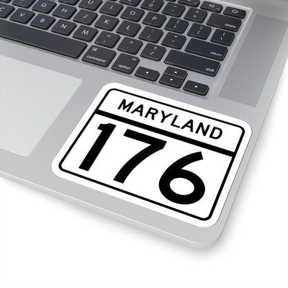 MD Route 176 (Maryland) (Road Sign) STICKER Vinyl Kiss-Cut Decal