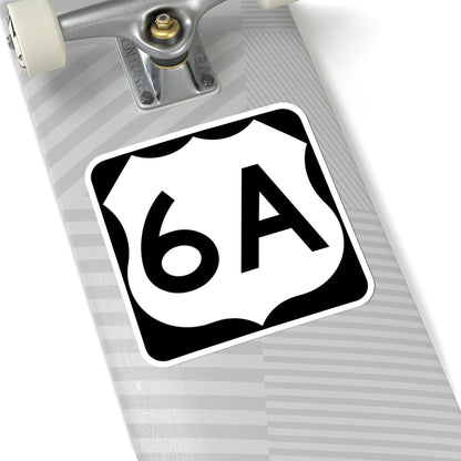 US 6A (Connecticut) (Road Sign) STICKER Vinyl Kiss-Cut Decal
