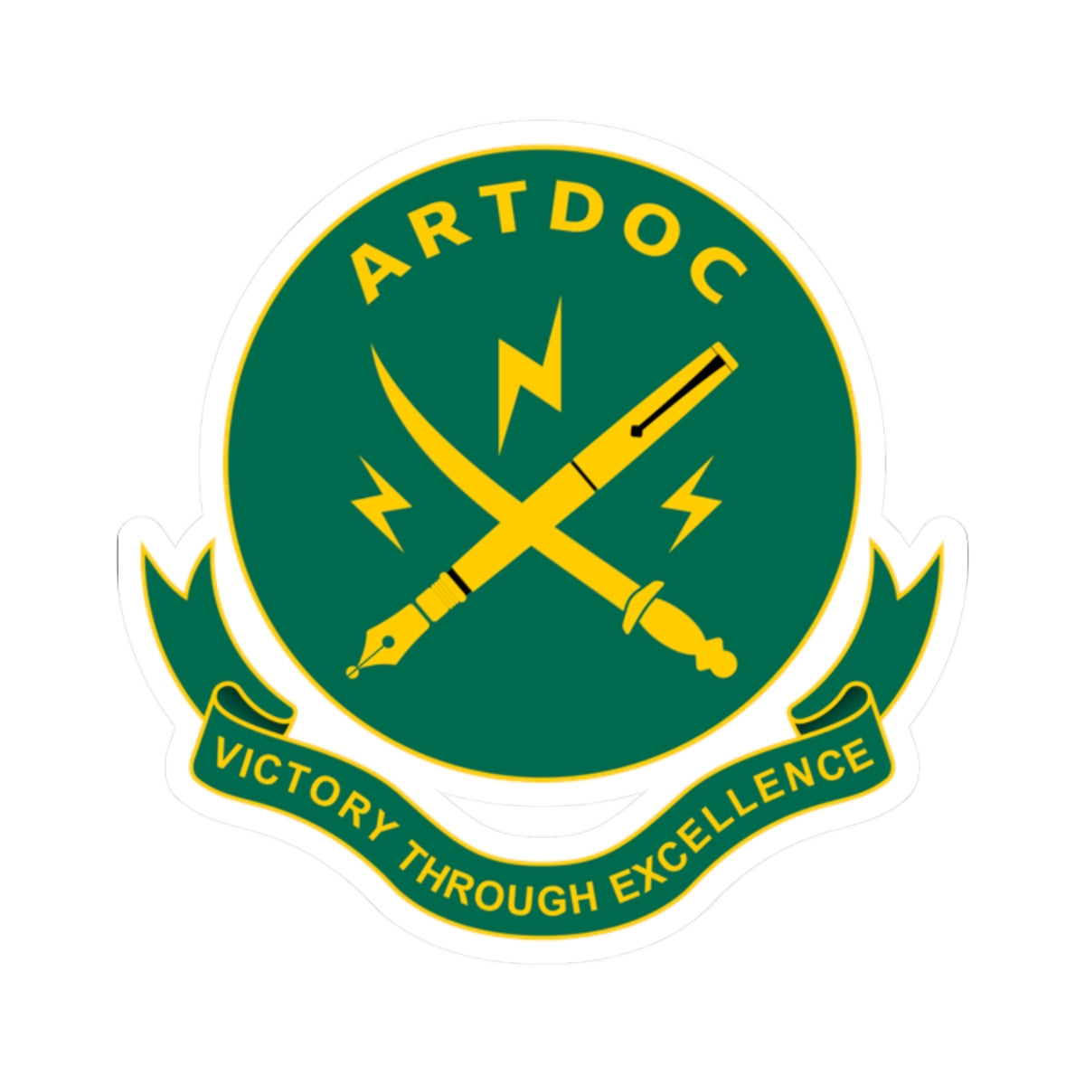 ARTDOC Insignia (Bangladesh) (Coat of Arms) STICKER Vinyl Kiss-Cut Decal