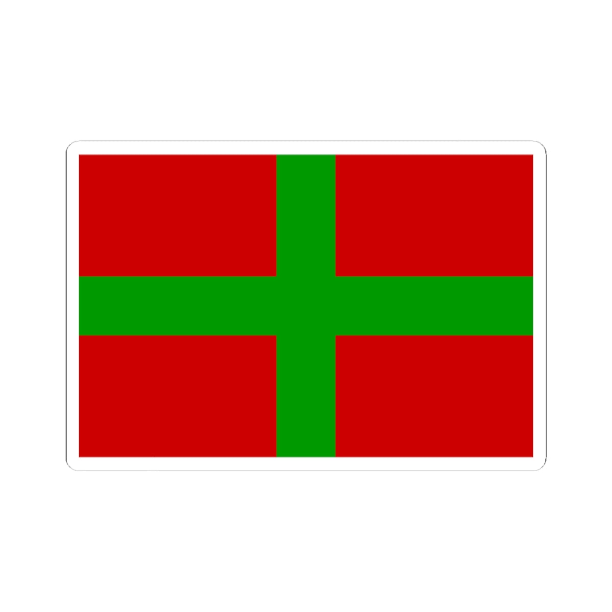 Deir El Qamar Flag (Lebanon) STICKER Vinyl Kiss-Cut Decal