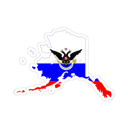 Flag-map of the Russian-American Company (Russia) STICKER Vinyl Kiss-Cut Decal