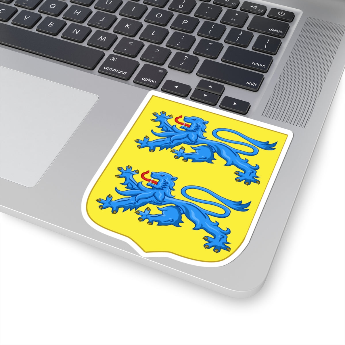 Armoiries Duché de Schleswig (Denmark) (Coat of Arms) STICKER Vinyl Kiss-Cut Decal