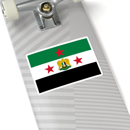 Flag of the Minister of Defense of Syria 2024present (Syria) STICKER Vinyl Kiss-Cut Decal