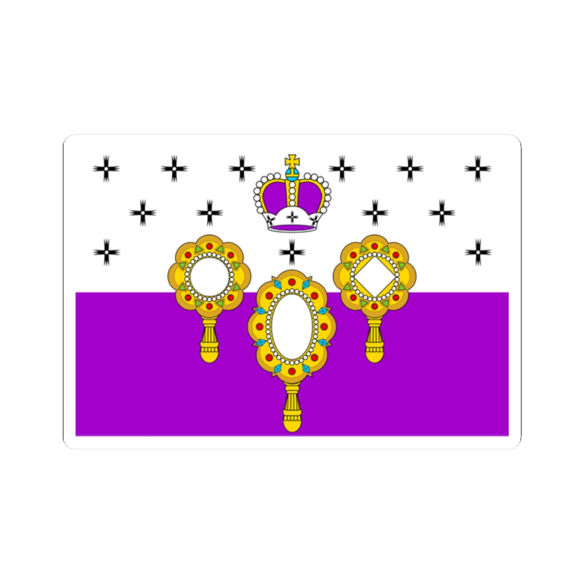 Flag of Gabovskoe Moscow oblast (Russia) STICKER Vinyl Kiss-Cut Decal