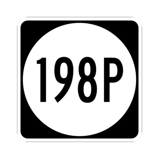 PR tertiary 198P (Puerto Rico) (Road Sign) STICKER Vinyl Kiss-Cut Decal