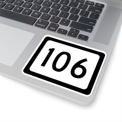 WV-106 (Virginia) (Road Sign) STICKER Vinyl Kiss-Cut Decal