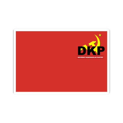 DKP-Rojava Flag (Syria) STICKER Vinyl Kiss-Cut Decal