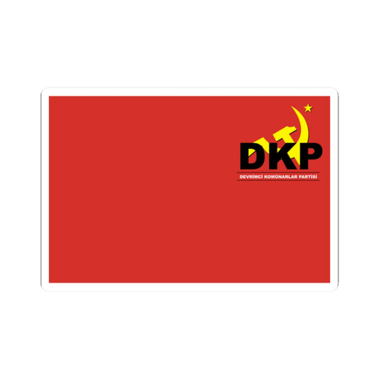 DKP-Rojava Flag (Syria) STICKER Vinyl Kiss-Cut Decal