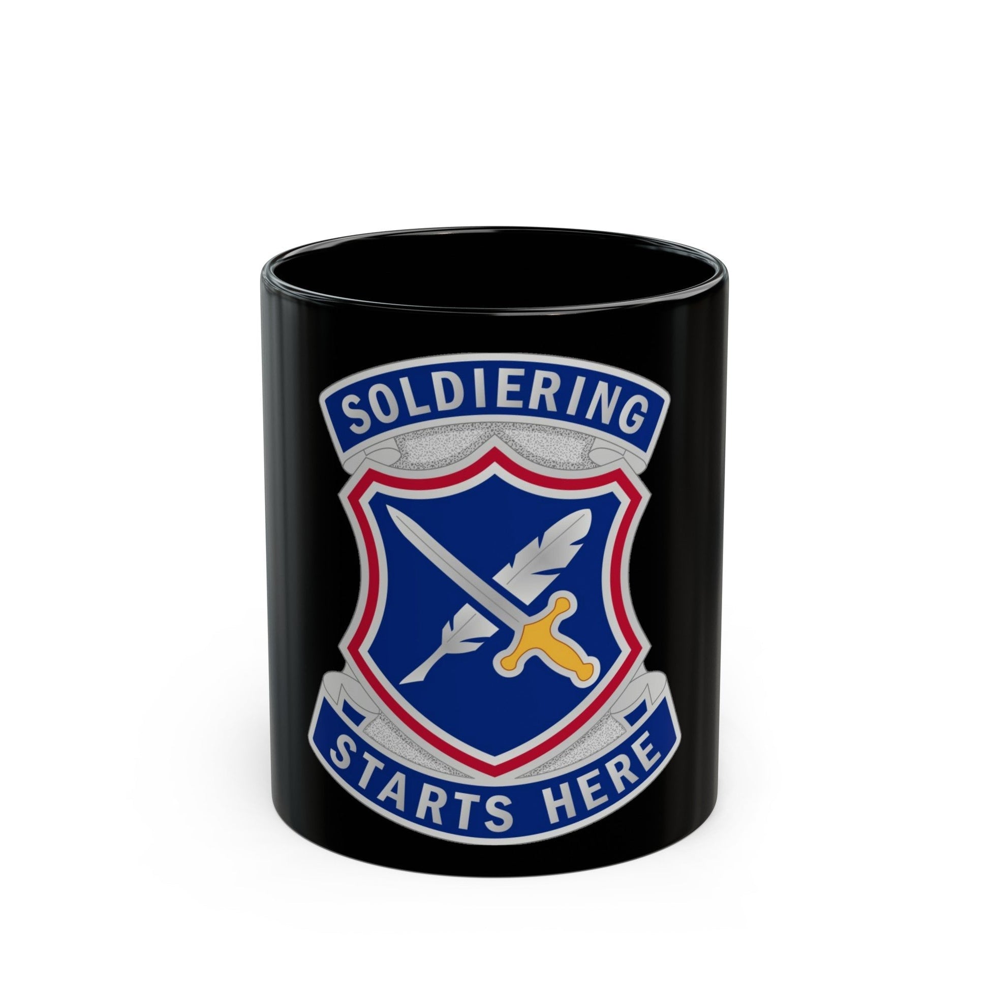 95th Adjutant General Battalion (U.S. Army) Black Coffee Mug-11oz-The Sticker Space