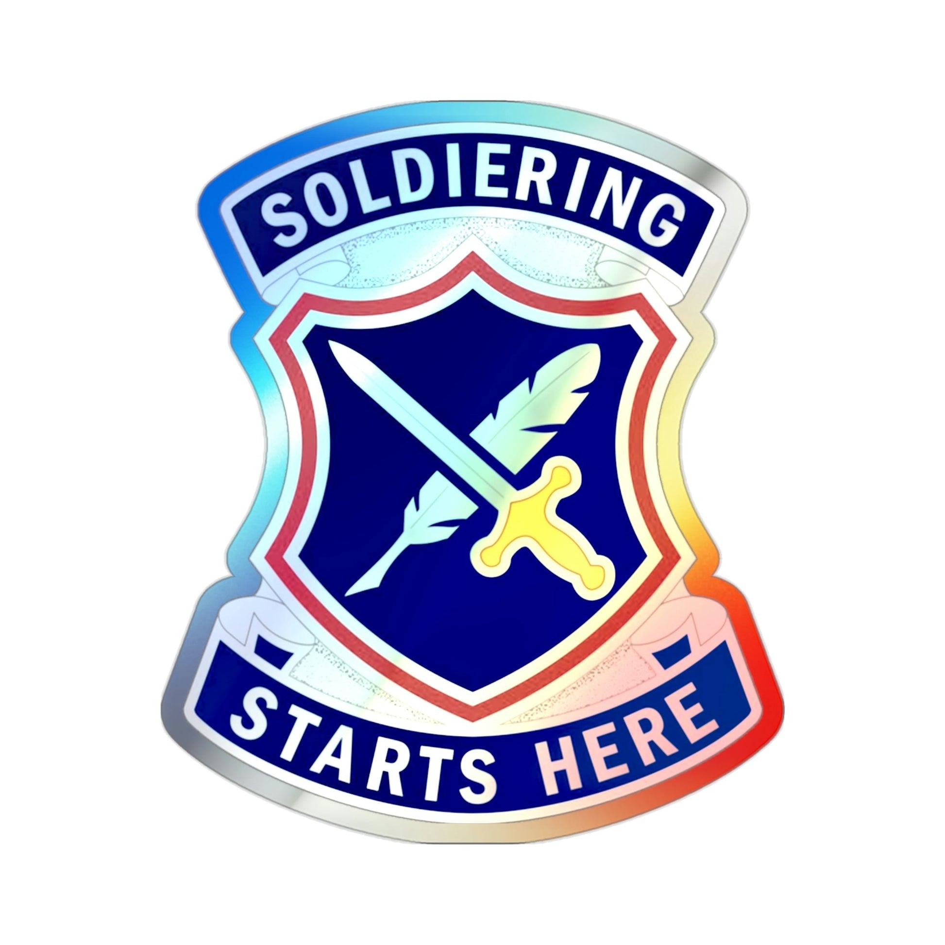 95th Adjutant General Battalion (U.S. Army) Holographic STICKER Die-Cut Vinyl Decal-2 Inch-The Sticker Space