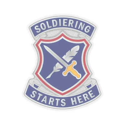 95th Adjutant General Battalion (U.S. Army) STICKER Vinyl Kiss-Cut Decal 3 Inch Transparent - The Sticker Space