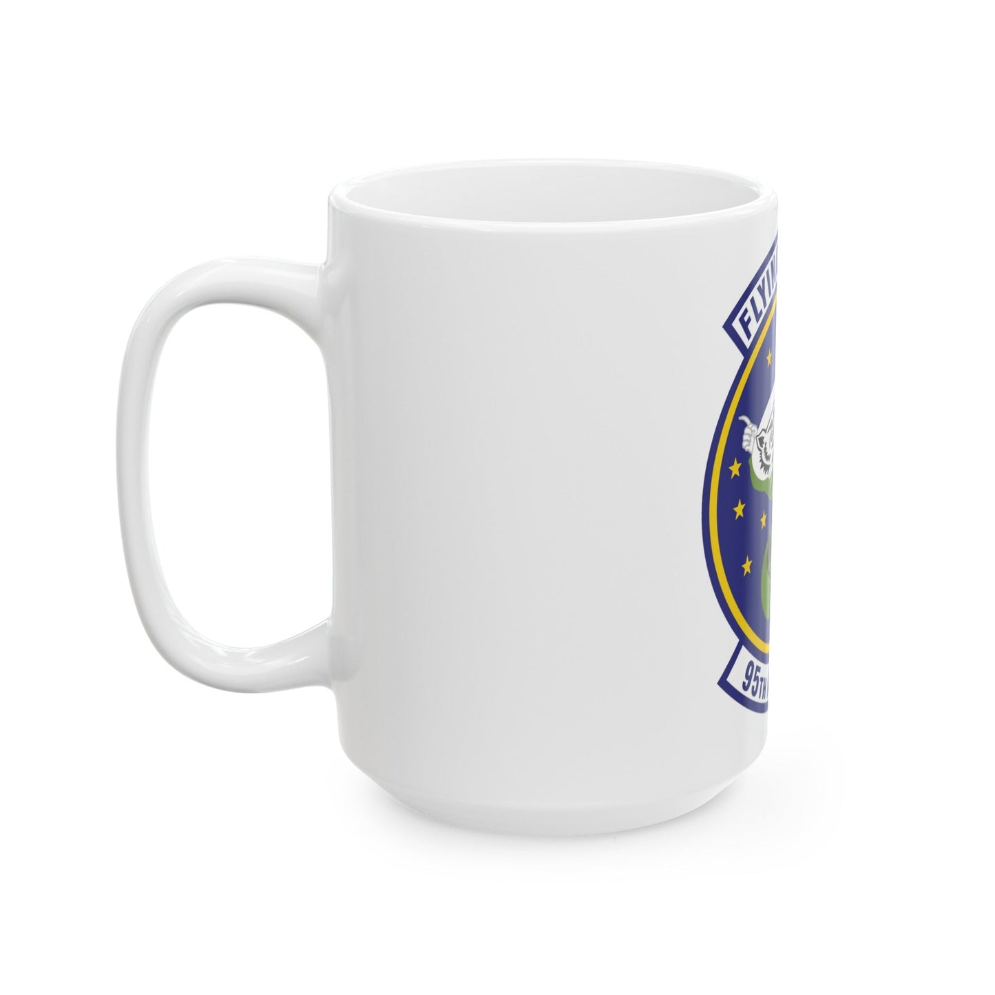 95th Airlift Squadron (U.S. Air Force) White Coffee Mug-The Sticker Space