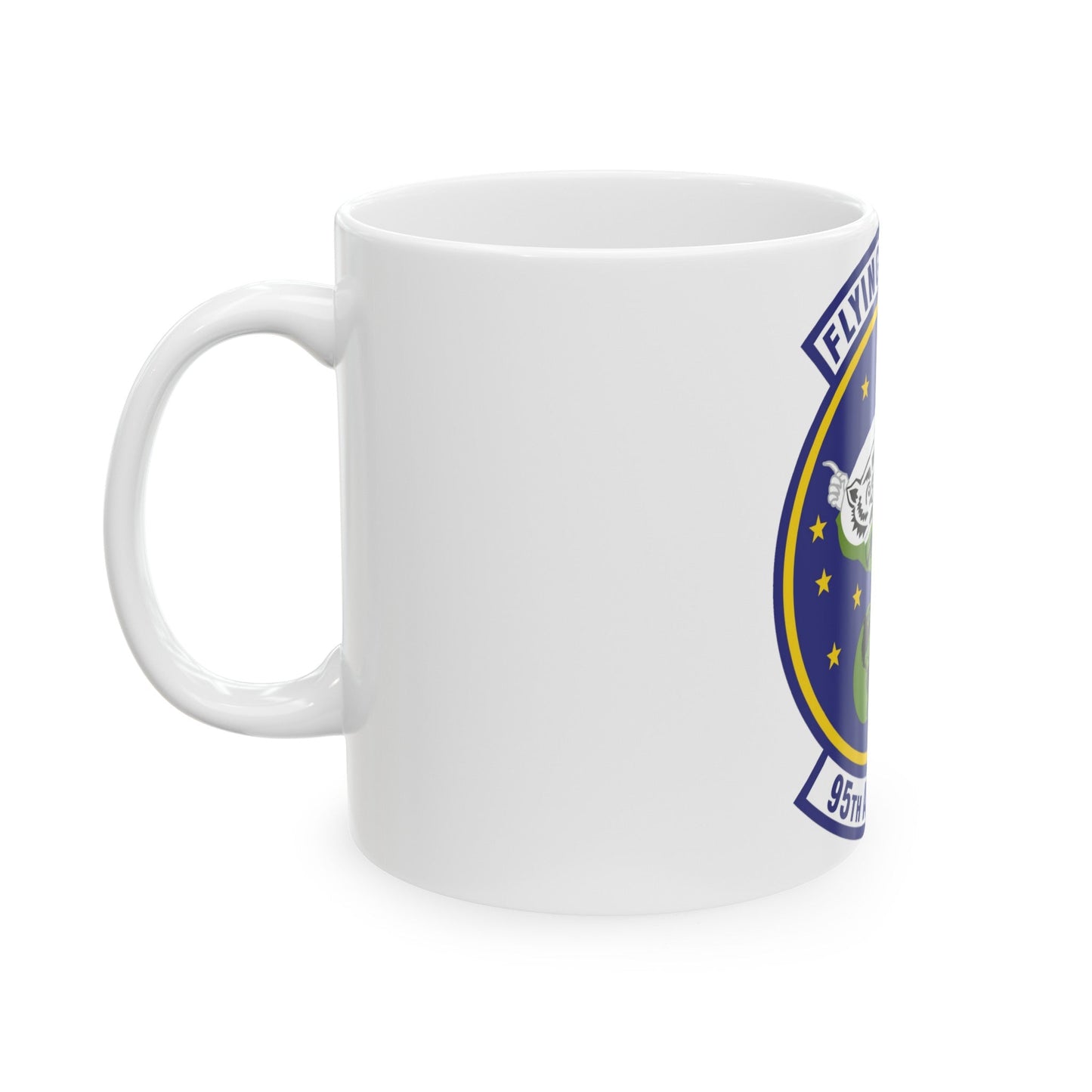 95th Airlift Squadron (U.S. Air Force) White Coffee Mug-The Sticker Space