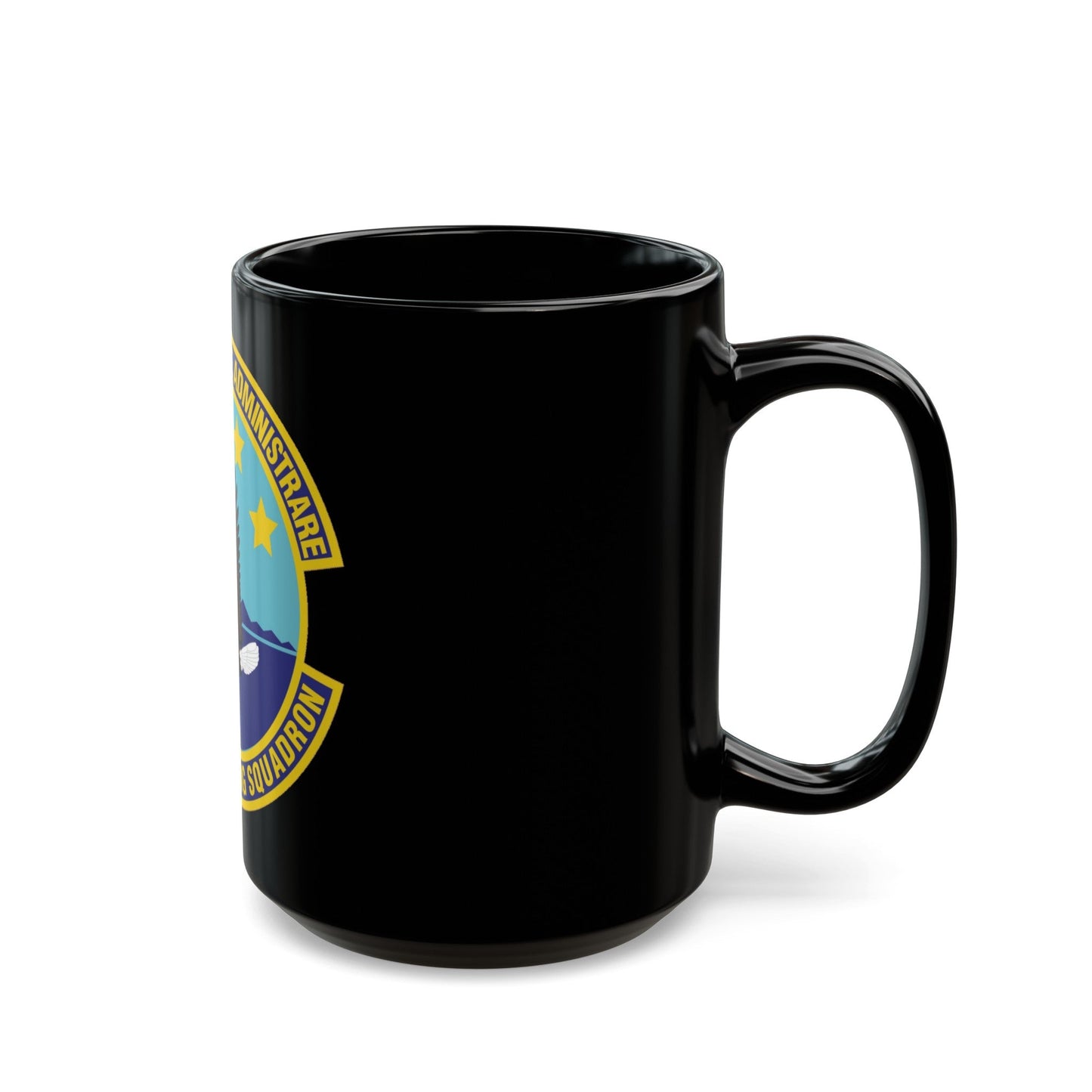 95th Contracting Squadron (U.S. Air Force) Black Coffee Mug-The Sticker Space