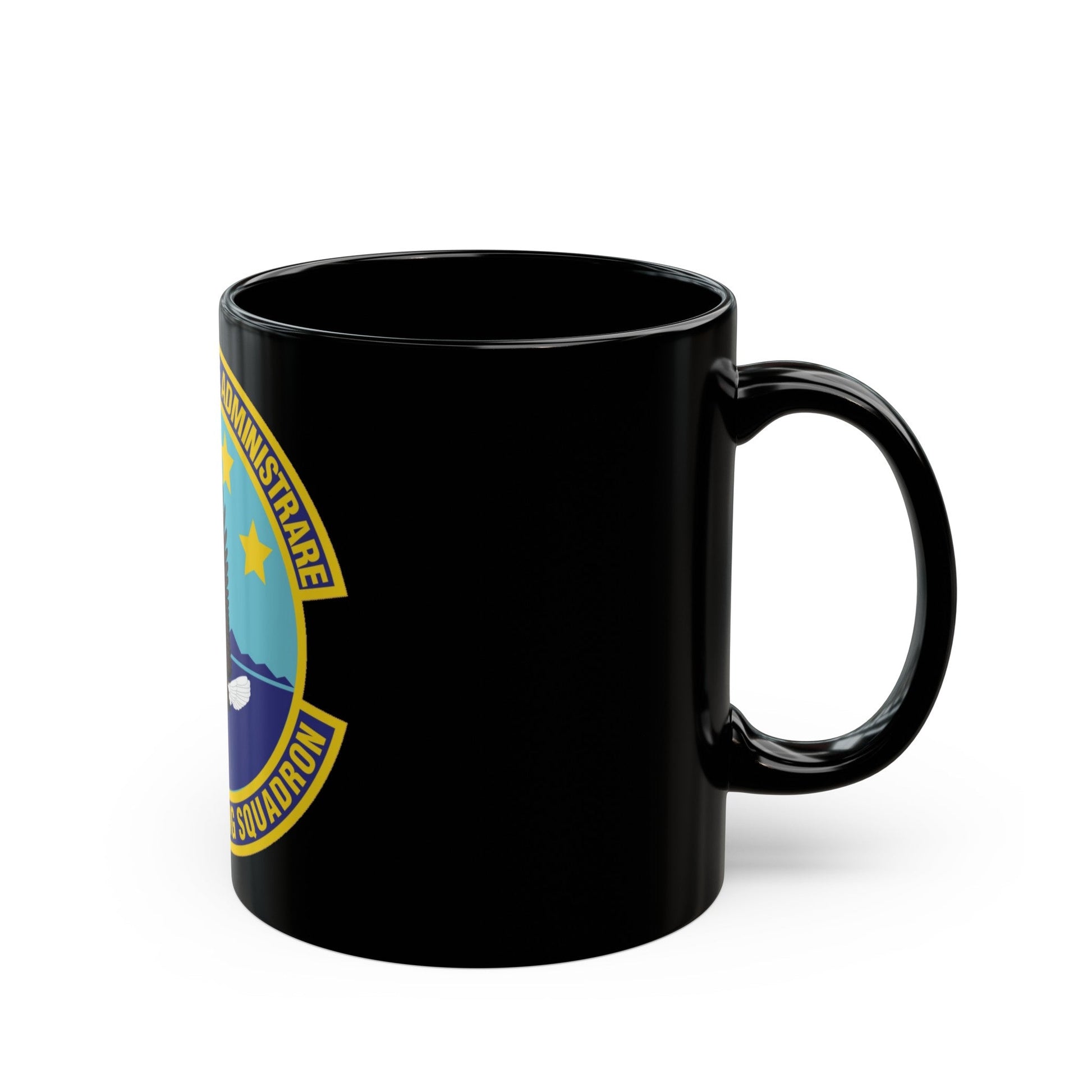 95th Contracting Squadron (U.S. Air Force) Black Coffee Mug-The Sticker Space