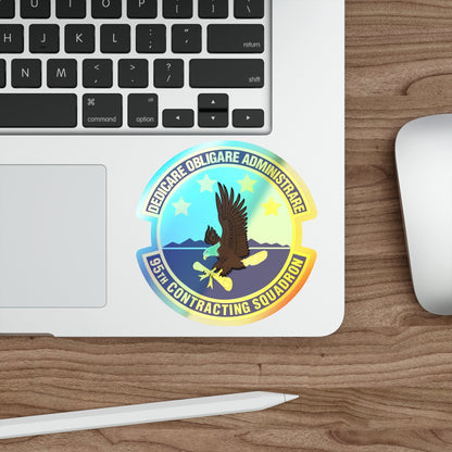 95th Contracting Squadron (U.S. Air Force) Holographic STICKER Die-Cut Vinyl Decal-The Sticker Space