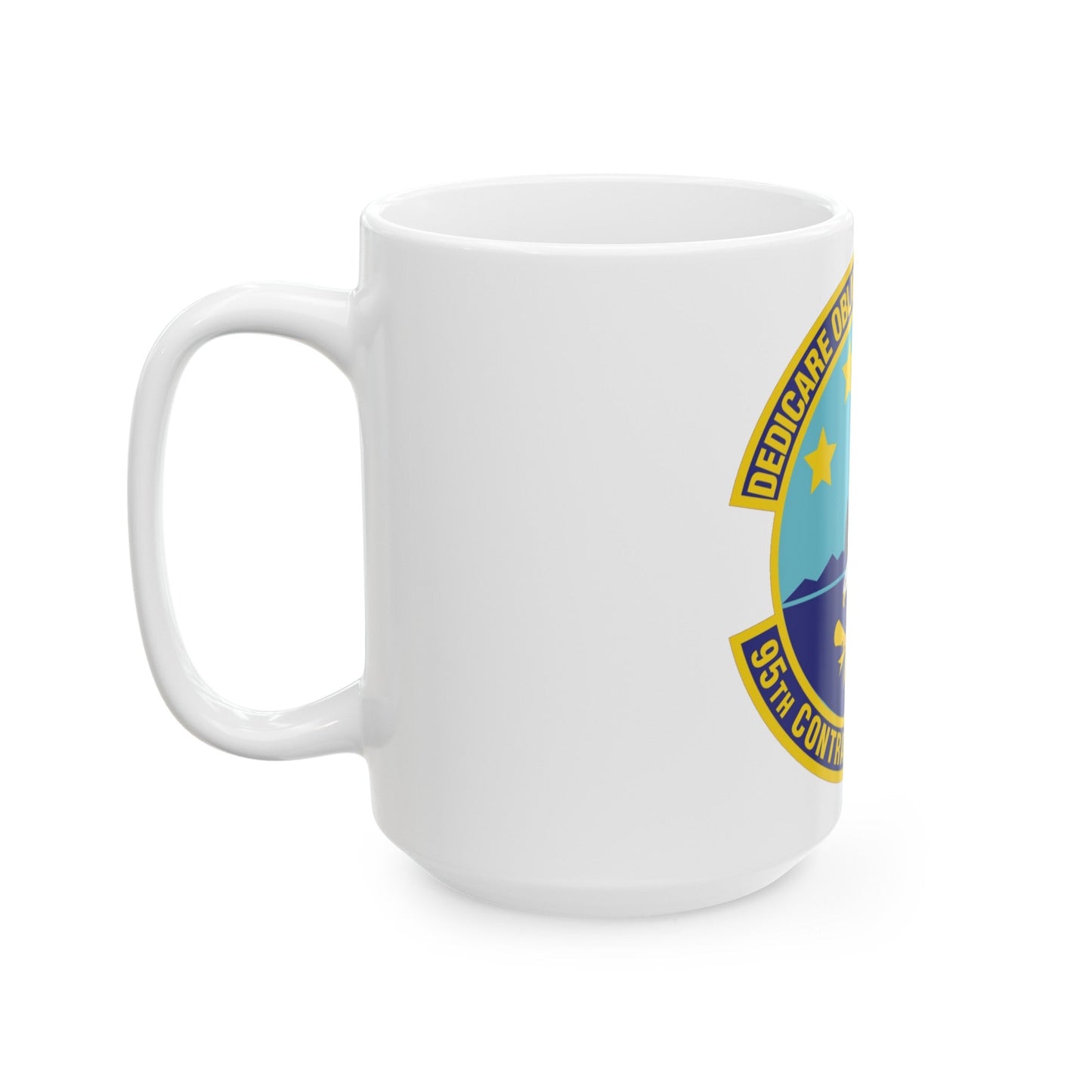 95th Contracting Squadron (U.S. Air Force) White Coffee Mug-The Sticker Space