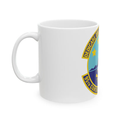 95th Contracting Squadron (U.S. Air Force) White Coffee Mug-The Sticker Space