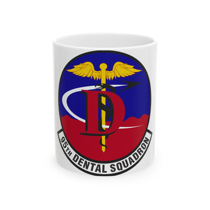 95th Dental Squadron (U.S. Air Force) White Coffee Mug-11oz-The Sticker Space