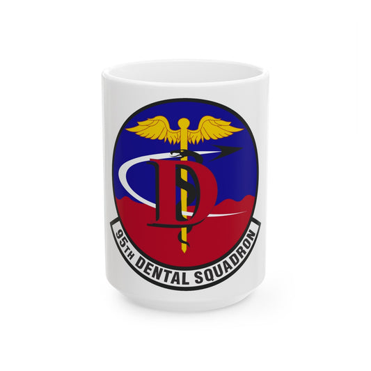 95th Dental Squadron (U.S. Air Force) White Coffee Mug-15oz-The Sticker Space