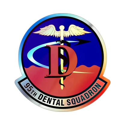 95th Dental Squadron (U.S. Air Force) Holographic STICKER Die-Cut Vinyl Decal 2 Inch Holographic - The Sticker Space