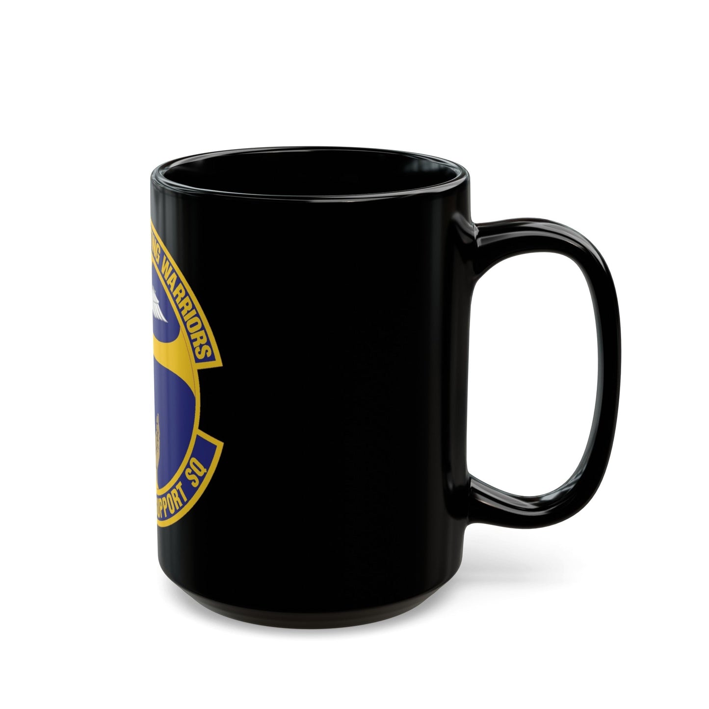 95th Medical Support Squadron (U.S. Air Force) Black Coffee Mug-The Sticker Space