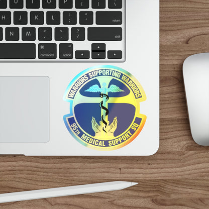 95th Medical Support Squadron (U.S. Air Force) Holographic STICKER Die-Cut Vinyl Decal-The Sticker Space