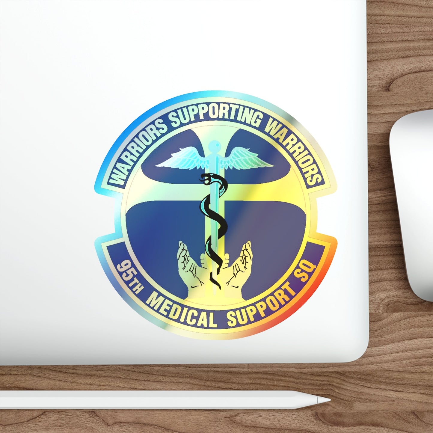 95th Medical Support Squadron (U.S. Air Force) Holographic STICKER Die-Cut Vinyl Decal-The Sticker Space