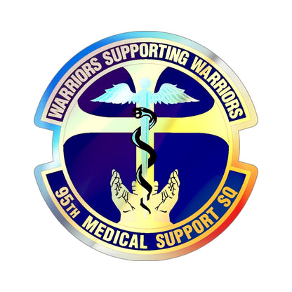 95th Medical Support Squadron (U.S. Air Force) Holographic STICKER Die-Cut Vinyl Decal-4 Inch-The Sticker Space