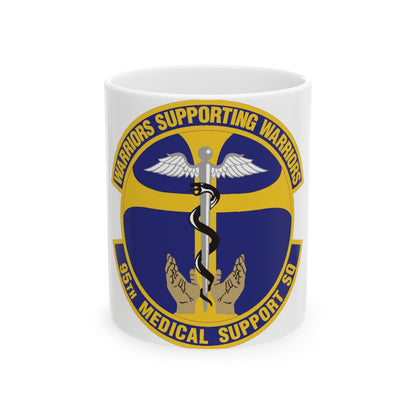 95th Medical Support Squadron (U.S. Air Force) White Coffee Mug-11oz-The Sticker Space