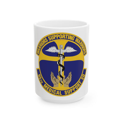 95th Medical Support Squadron (U.S. Air Force) White Coffee Mug-15oz-The Sticker Space