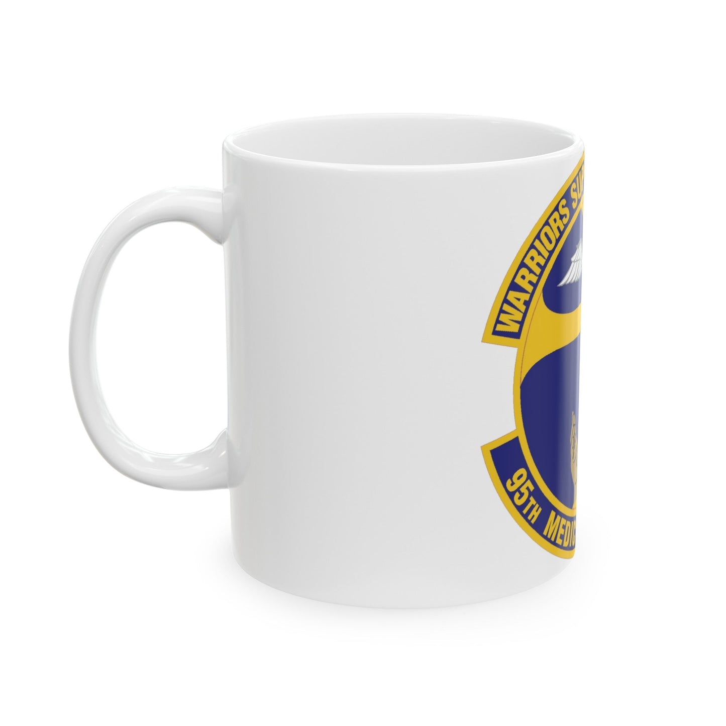 95th Medical Support Squadron (U.S. Air Force) White Coffee Mug-The Sticker Space