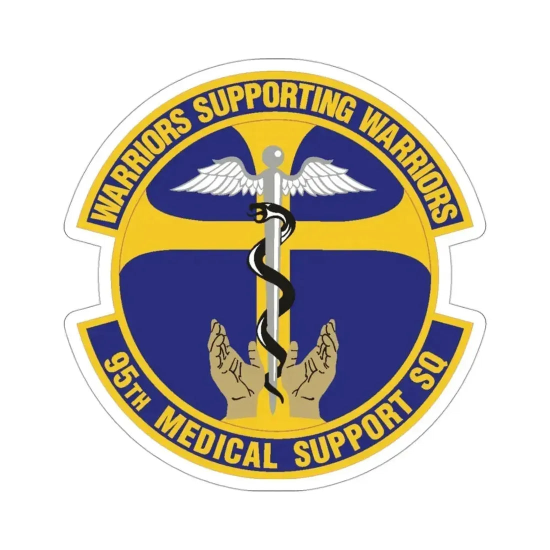 95th Medical Support Squadron (U.S. Air Force) STICKER Vinyl Die-Cut Decal 3 Inch - The Sticker Space