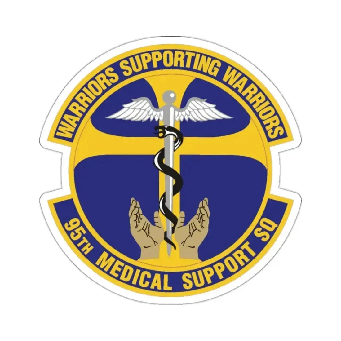 95th Medical Support Squadron (U.S. Air Force) STICKER Vinyl Kiss-Cut Decal 2 Inch White - The Sticker Space