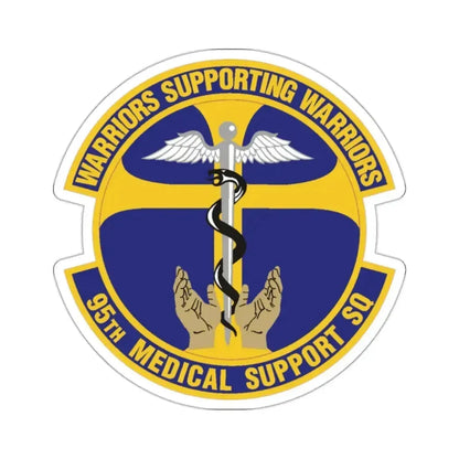 95th Medical Support Squadron (U.S. Air Force) STICKER Vinyl Kiss-Cut Decal 2 Inch White - The Sticker Space